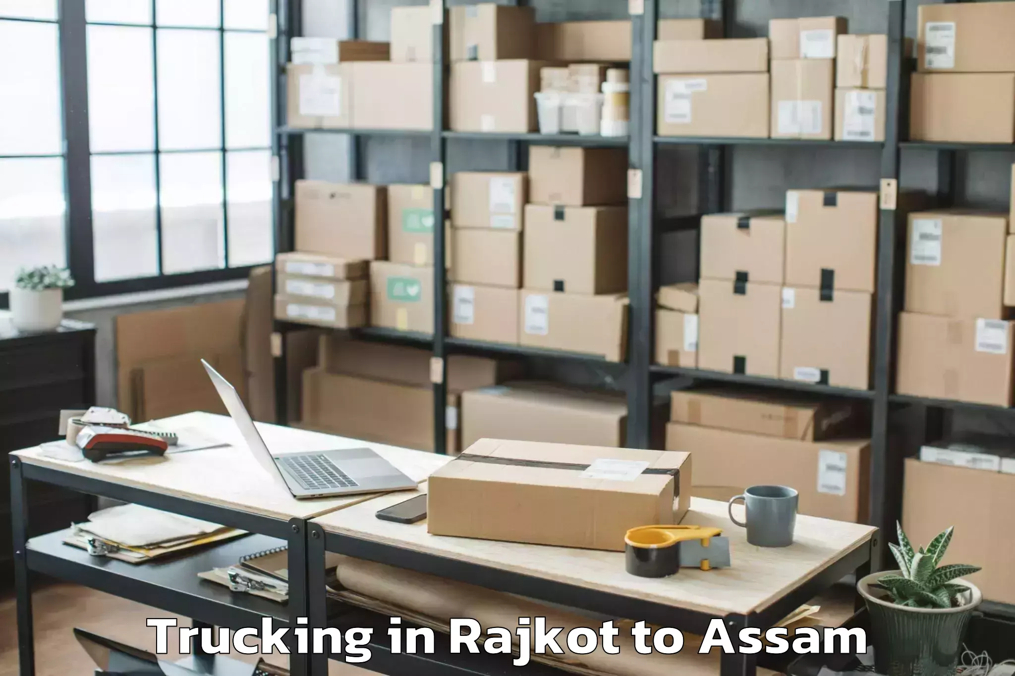 Hassle-Free Rajkot to Agamoni Trucking